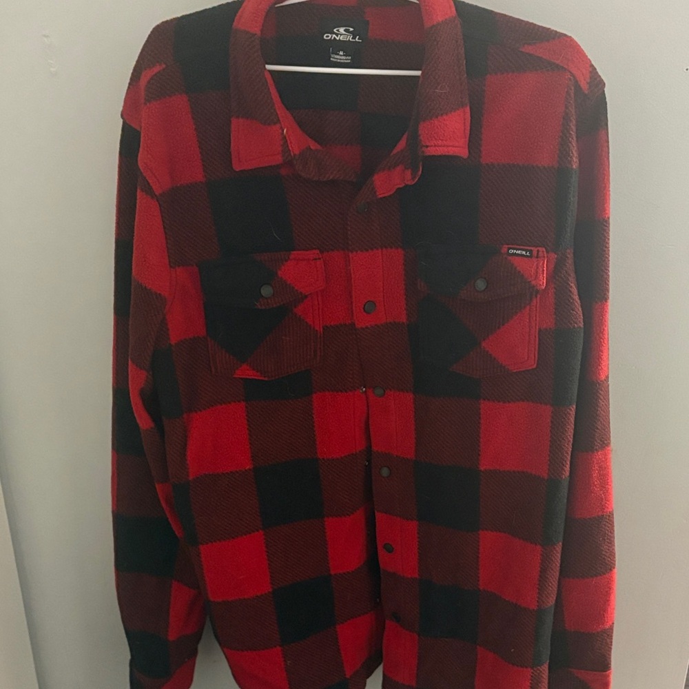 O'Neill Bold Red and Black Checkered Shirt